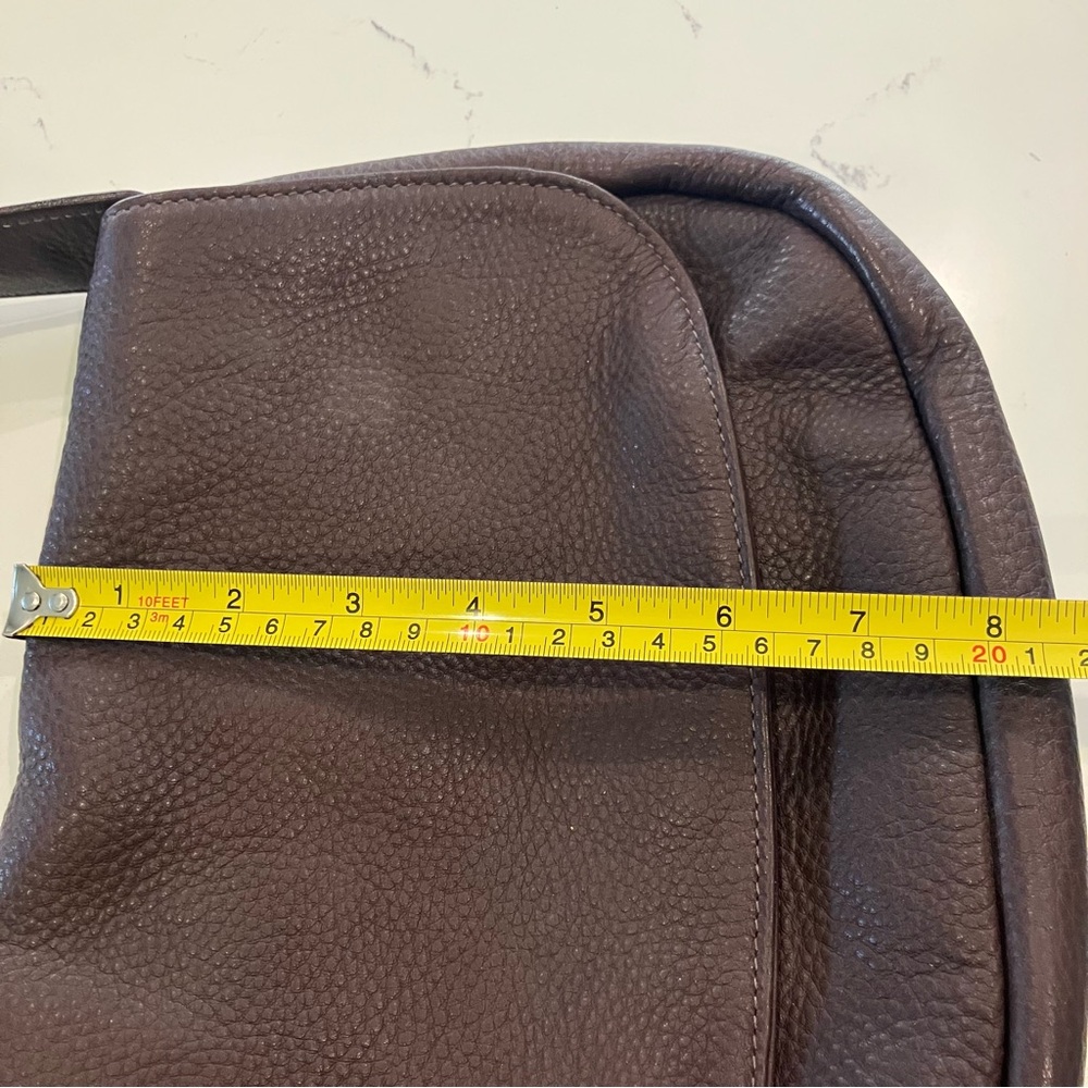 Libaire Beautiful Vintage Brown Pebbled Leather Crossbody Bag Shoulder Purse USA - Picture 15 of 15